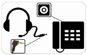 Pin Jack 2.5mm telephone headsets